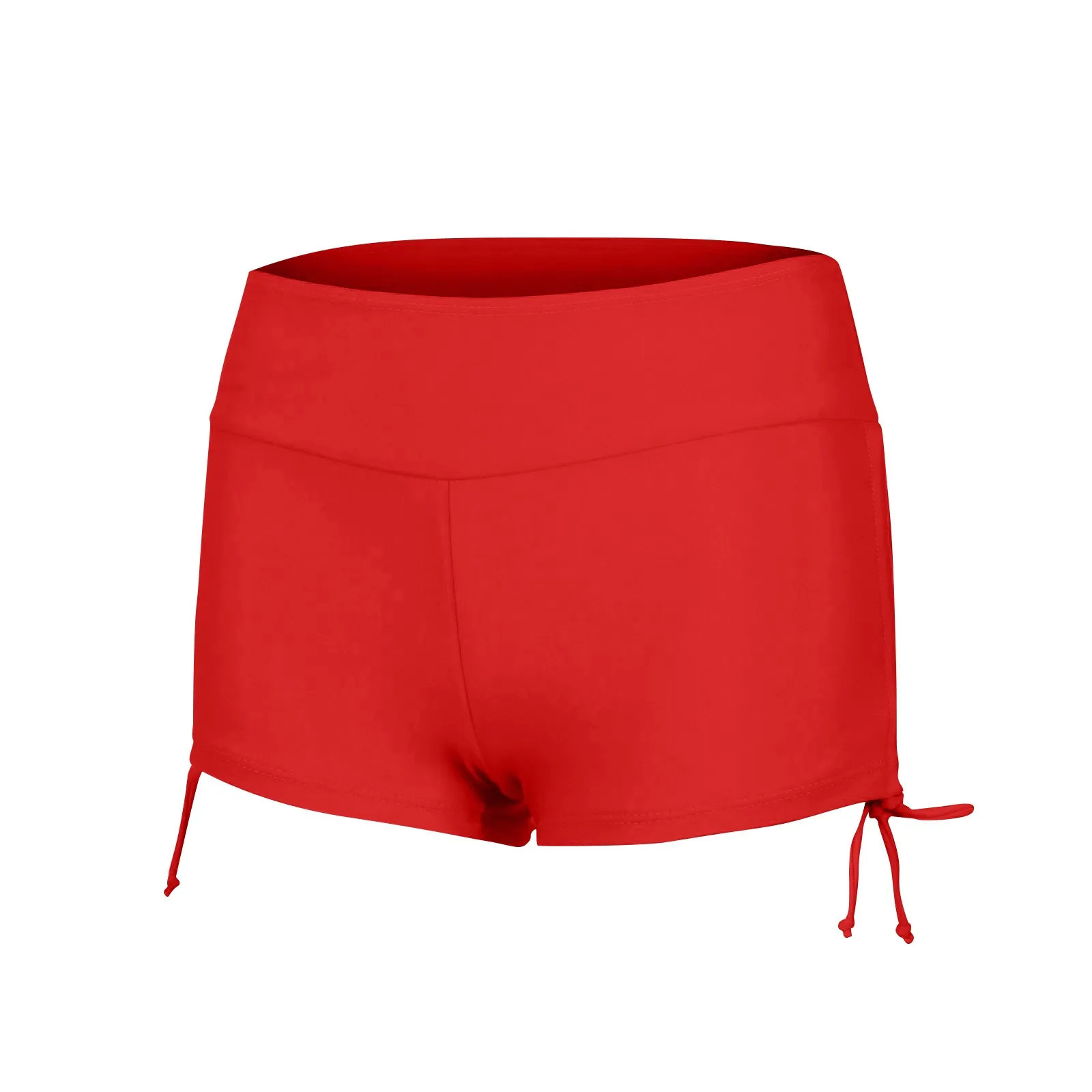 Pantalones cortos de baño para piscina y playa para mujer, pantalones cortos deportivos para Yoga, pantalones cortos de Bikini para nadar, accesorios de traje de baño de Color sólido