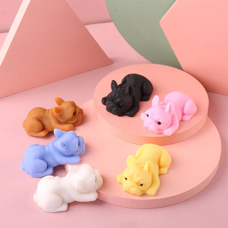 Squishy Dogs Anime Fidget juguetes rompecabezas simulación creativa juguete de descompresión Kawaii perro juguetes para aliviar el estrés regalos de fiesta y vacaciones