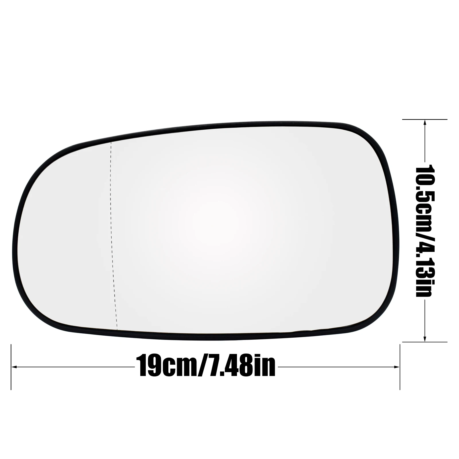Para Saab 93 95 9-3 9-5 2003 - 2012 izquierda derecha conductor lado del pasajero espejo retrovisor de vidrio calefactable gran angular placa retrovisora