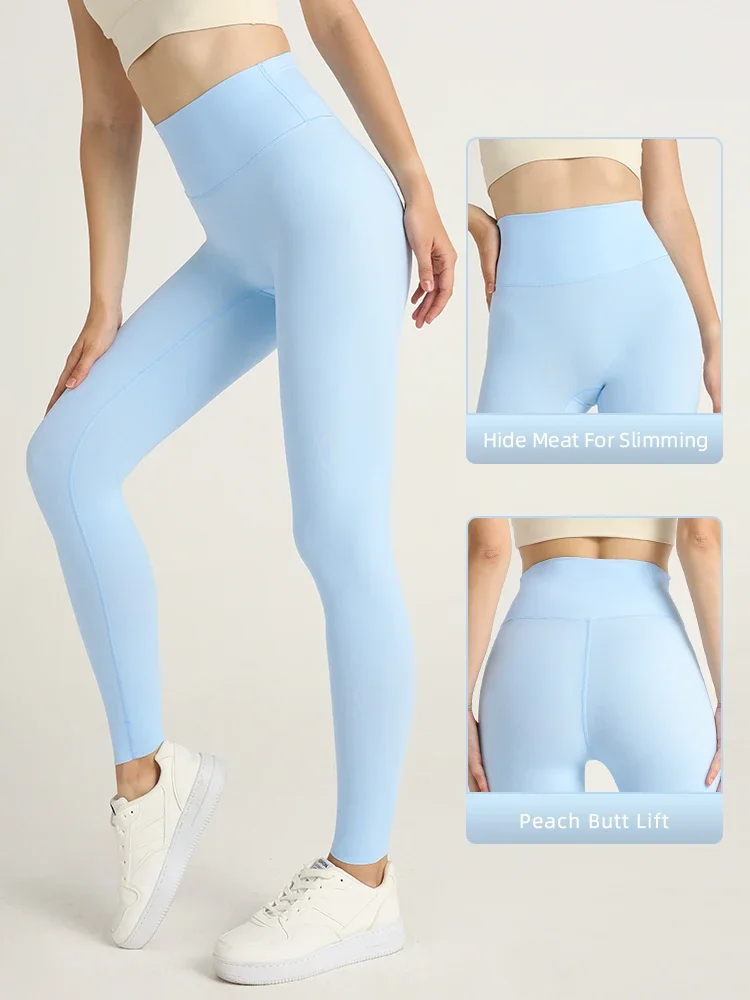 Mallas deportivas de cintura alta para gimnasio, pantalones deportivos transpirables para ejercicio, Yoga, correr, ciclismo, verano 2024
