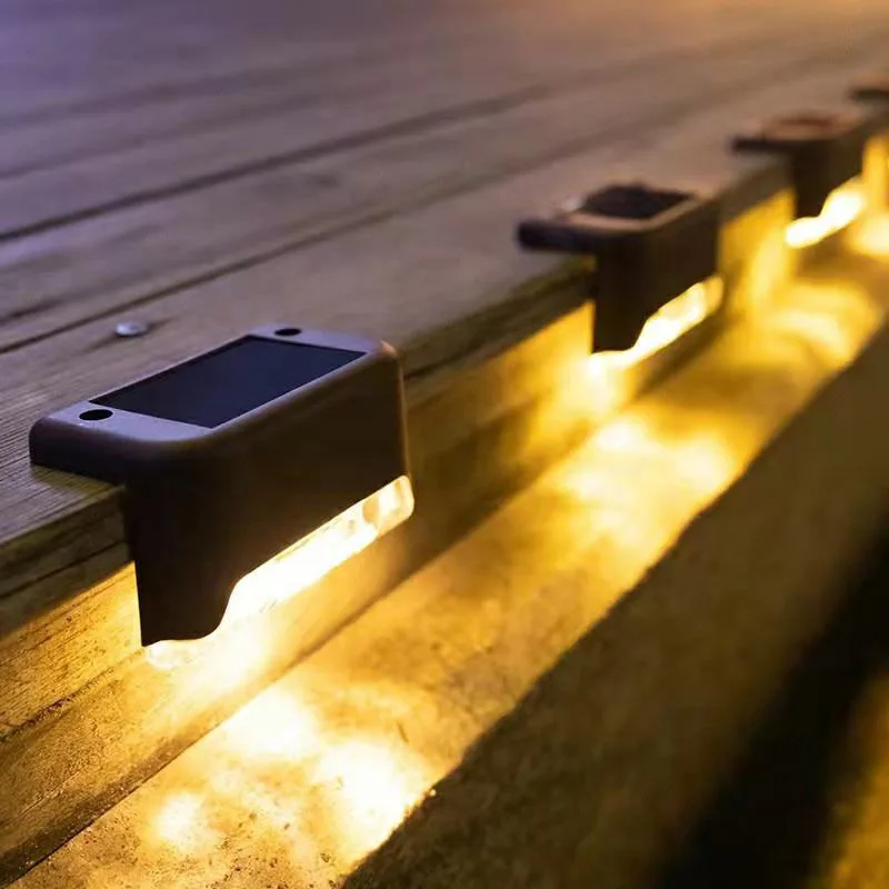 Lámpara de paso Solar LED, luces de jardín al aire libre, impermeables, decoración de balcón, Patio, escalera, valla