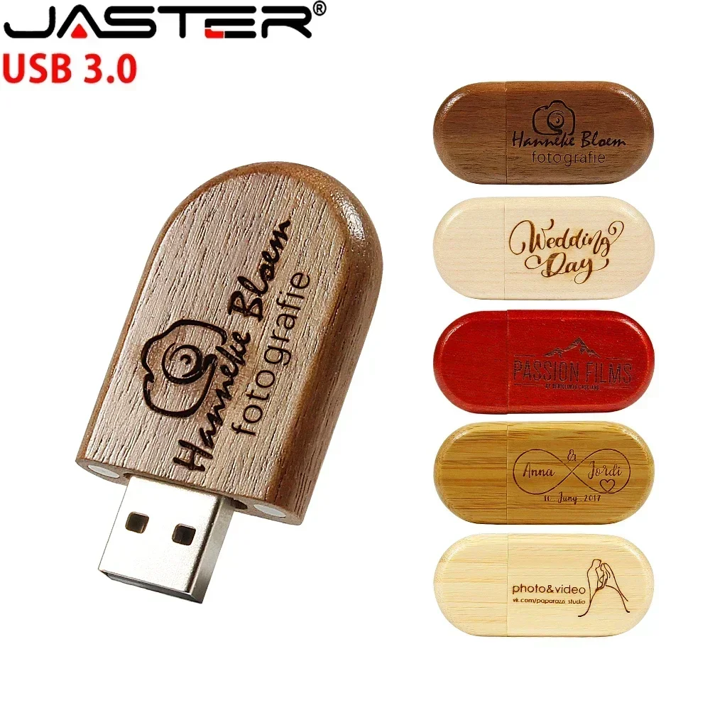 Memorias USB 3.0 de Madera, Lote de 10 Unidades, Logotipo Gratuito, 128GB, 64GB, 32GB, Pendrive de Bambú, Regalo Empresarial Creativo