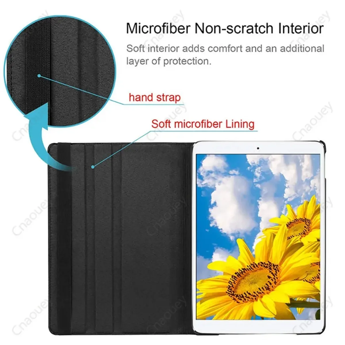 Funda Giratoria para Xiaomi Pad 5 6 11" Pad 7 11.2" Redmi Pad SE 11" Pad 2 2025, Funda Protectora de Cuero PU con Soporte y Función de Activación/Suspensión Automática