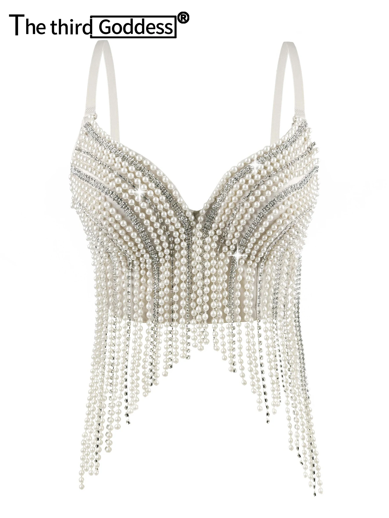 Top corto con corsé de diamantes de imitación para mujer, top Sexy para fiesta y club nocturno de verano, camiseta sin mangas con cuello halter, sujetador, corpiño, ropa de calle para mujer