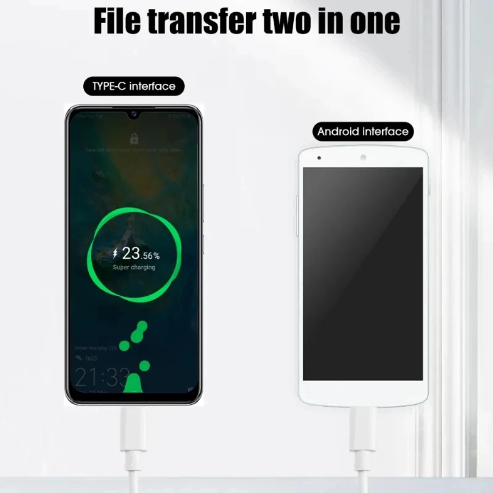 Cable de datos y carga rápida NNBILI, de USB-C a Micro USB, 2,4 A, con conector macho USB-C a conector macho Micro USB, adaptador de carga rápida para Huawei, Samsung y Xiaomi.