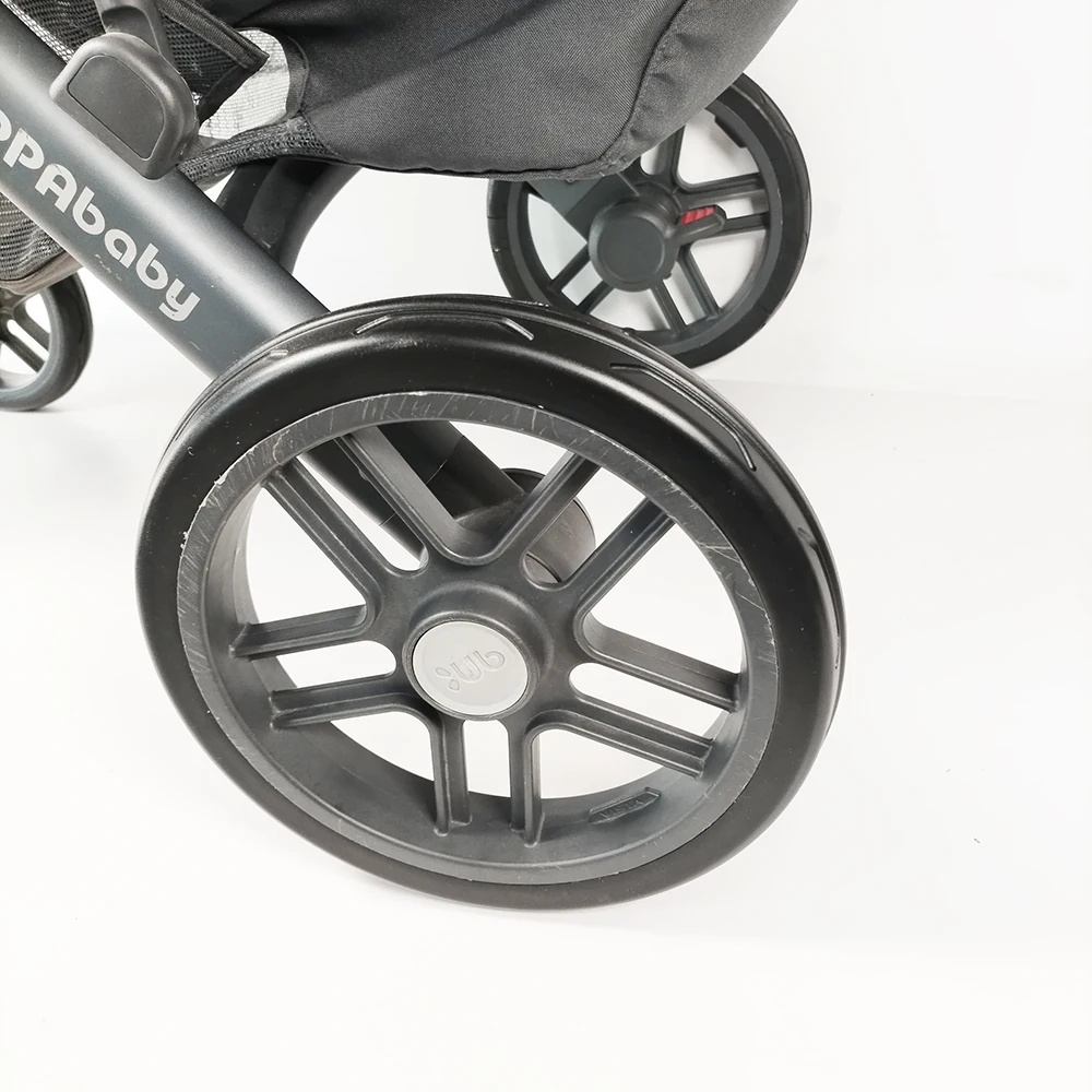 Llanta de rueda Uppababy Vista para V1/V2, cubierta de neumático de rueda de Buggy sin cámara de PU delantera o trasera, accesorios personalizados para cochecito de bebé