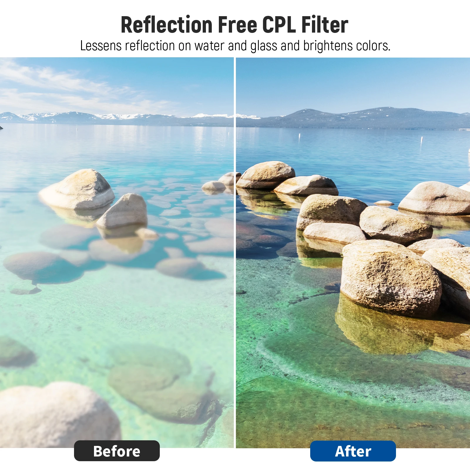 NEEWER Kit de filtros de lentes: UV, CPL, FLD, ND2, ND4, ND8, parasol y tapa de lente compatible con Canon Nikon Sony Panasonic DSLR