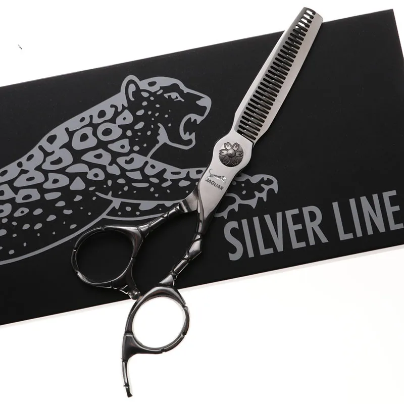 Juego de tijeras de peluquería profesionales de 6 pulgadas, tijeras de peluquero de corte + adelgazamiento, tijeras de pelo con personalidad de alta calidad, 30 dientes