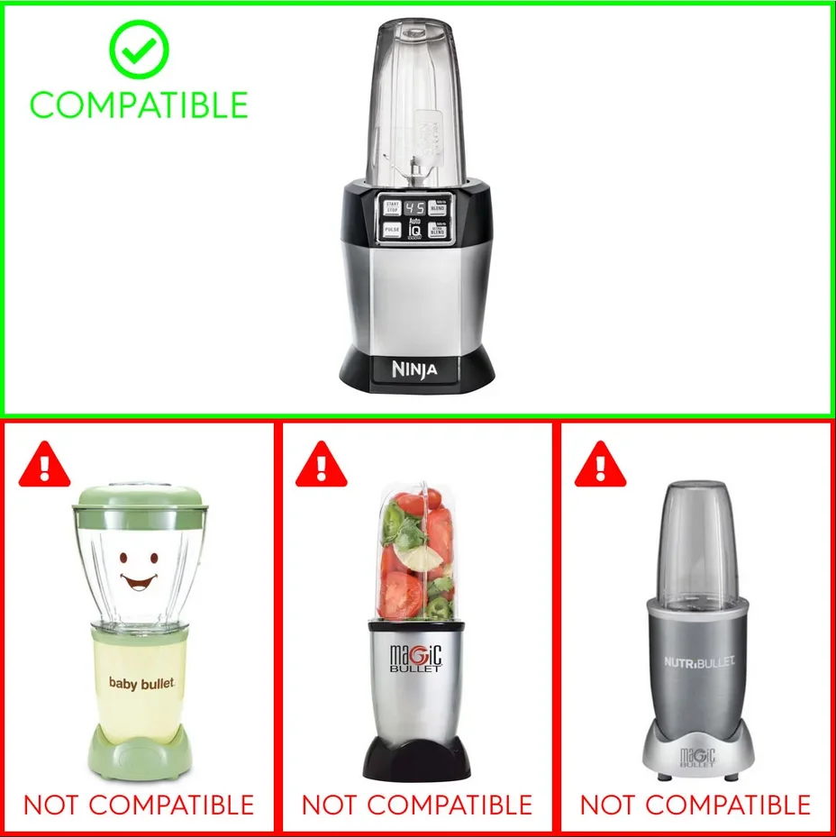 Paquete de 2 juntas tóricas de sellado de goma blancas, pieza de repuesto para licuadoras Nutri Ninja Auto-iQ BL480 BL681A BL682 BL640