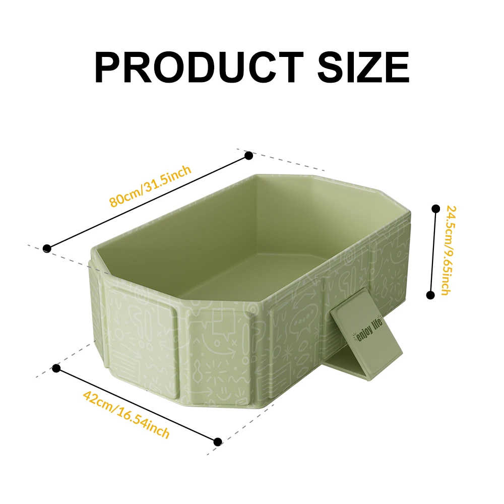 1 bañera plegable para uso familiar, una práctica piscina de jardín para el verano con almacenamiento, y una bañera para bebés adecuada para viajes familiares.