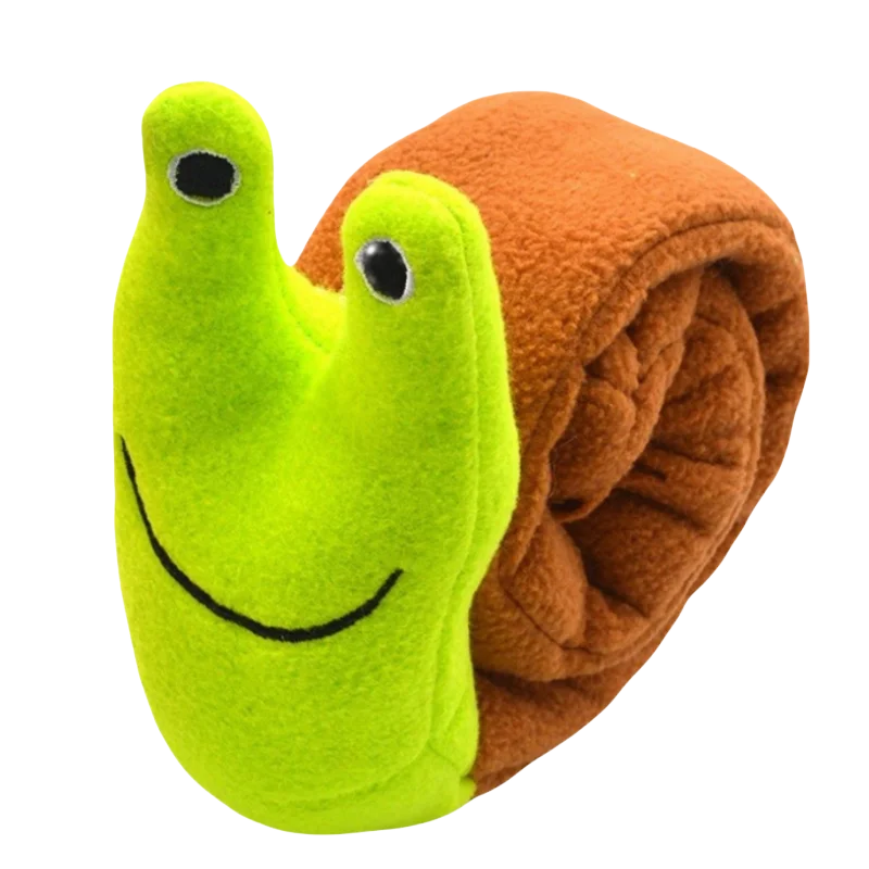 Juguete Interactivo para Perros, Dispensador de Comida, Peluche Indestructible con Sonido, Juguetes Resistentes y Plegables con Forma de Caracol para Cachorros, Suministros para Mascotas