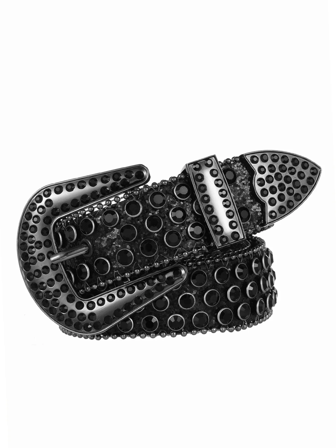 Cinturón decorativo de diamantes BB Simon para mujer, cinturón occidental de moda, emcama de diamantes completa, PU, cristal ancho, Be