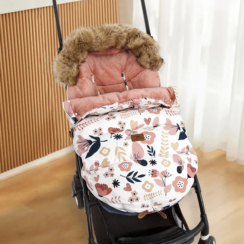 Saco de cochecito de bebé de 0 a 24 meses, sobre cálido y grueso para descarga de cochecito, funda Universal para cochecito, accesorios