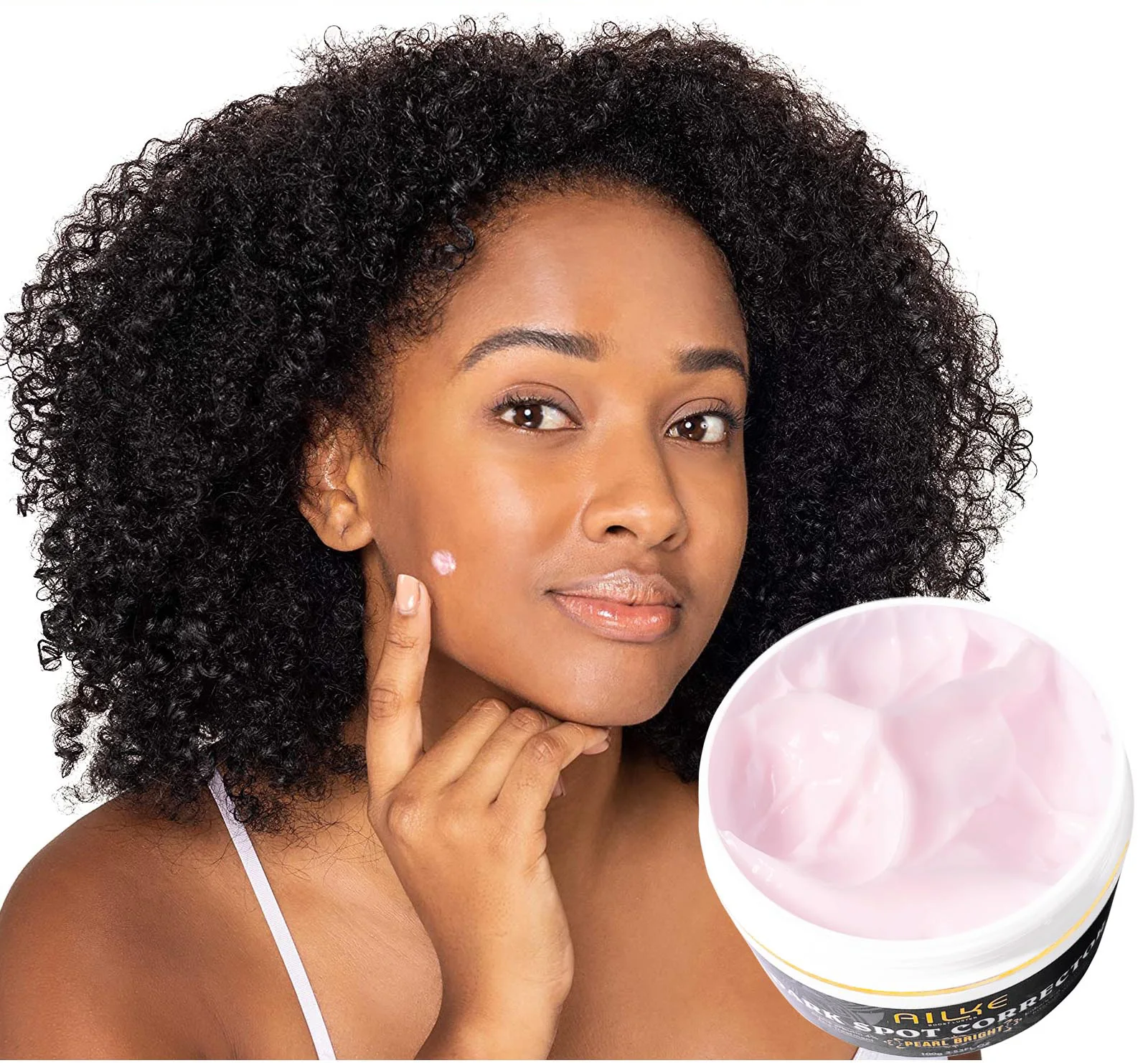 Crema Correctora de Manchas Oscuras AILKE PLUS para Rostro y Cuerpo, Anti Hiperpigmentación, Melasma, Pecas, para Todo Tipo de Piel, 100ml