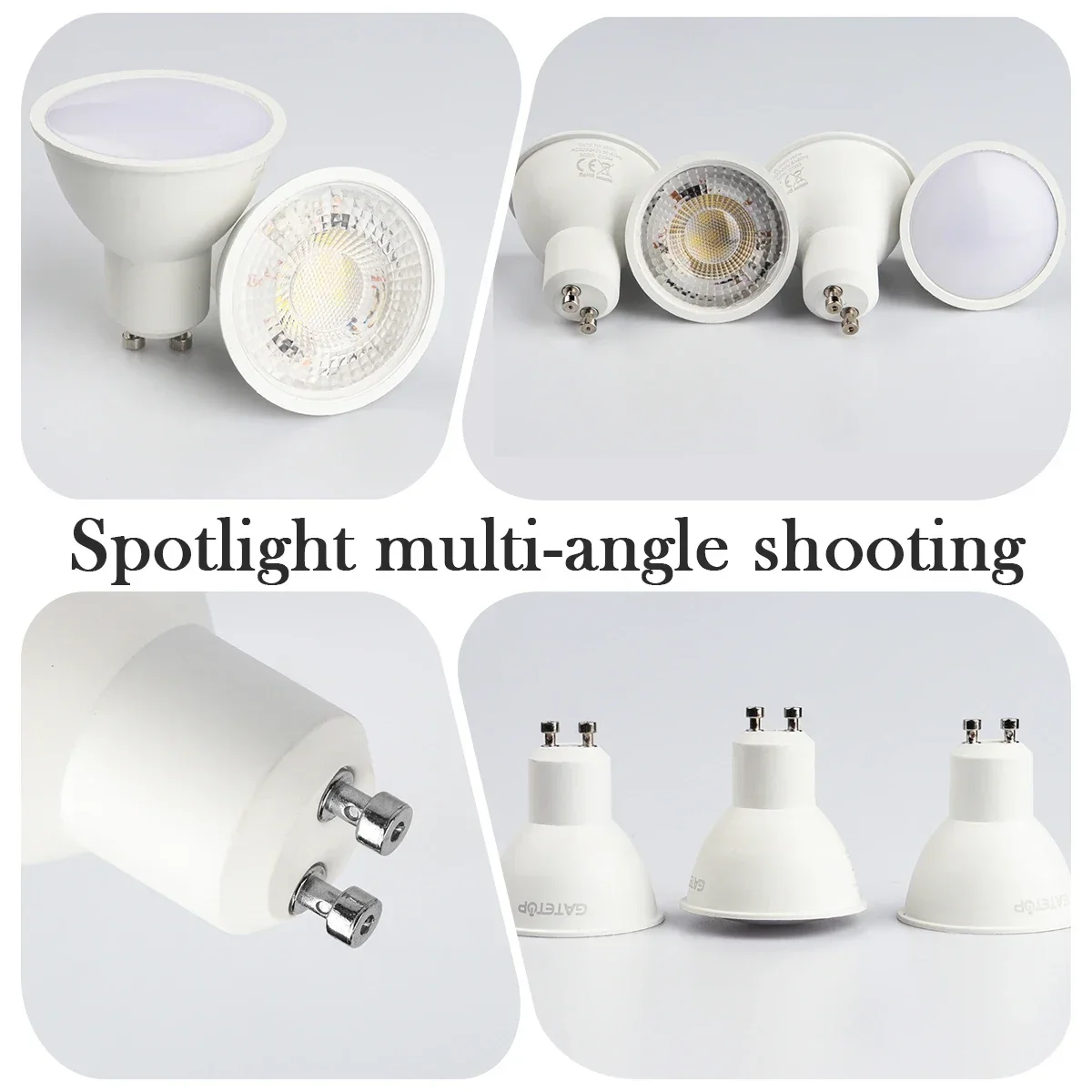 1-10 Uds Foco GU10 bombilla de foco AC220V 110V iluminación LED 3W 5W 6W 7W 8W 9W puede reemplazar la lámpara halógena de 50W Lampara Led
