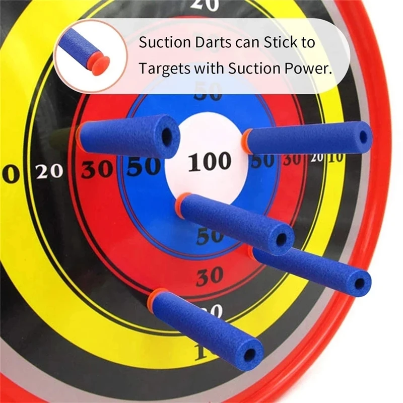 Balas de cabeza de succión azul para niños, 100 piezas, 7,2 cm, para Nerf n-strike Elite Series Blasters, espuma EVA, dardos de repuesto, accesorios para pistolas de juguete