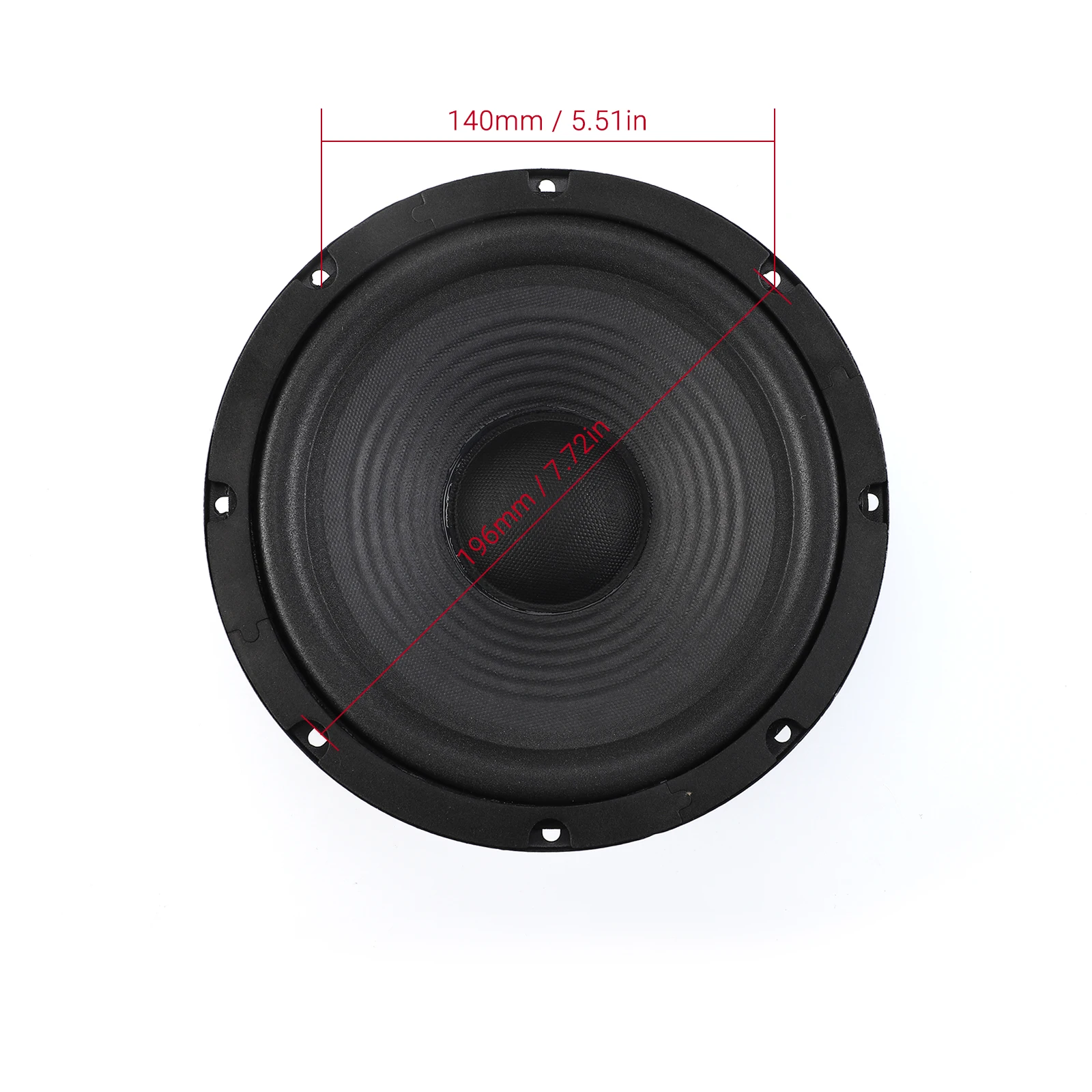 AIYIMA 1 unidad Altavoz de rango medio y graves de 8 pulgadas, 8 ohmios, 50W, núcleo de 35 mm, imán de 100 mm, altavoz de audio, woofer, amplificador para el hogar