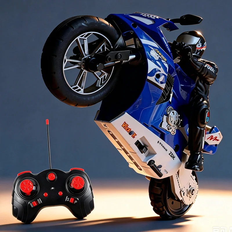 Motos RC 1:6 1:10 Motor eléctrico coches RC de alta velocidad 4CH Control remoto motocicleta de carreras coche de deriva niños regalo de Festival de Navidad