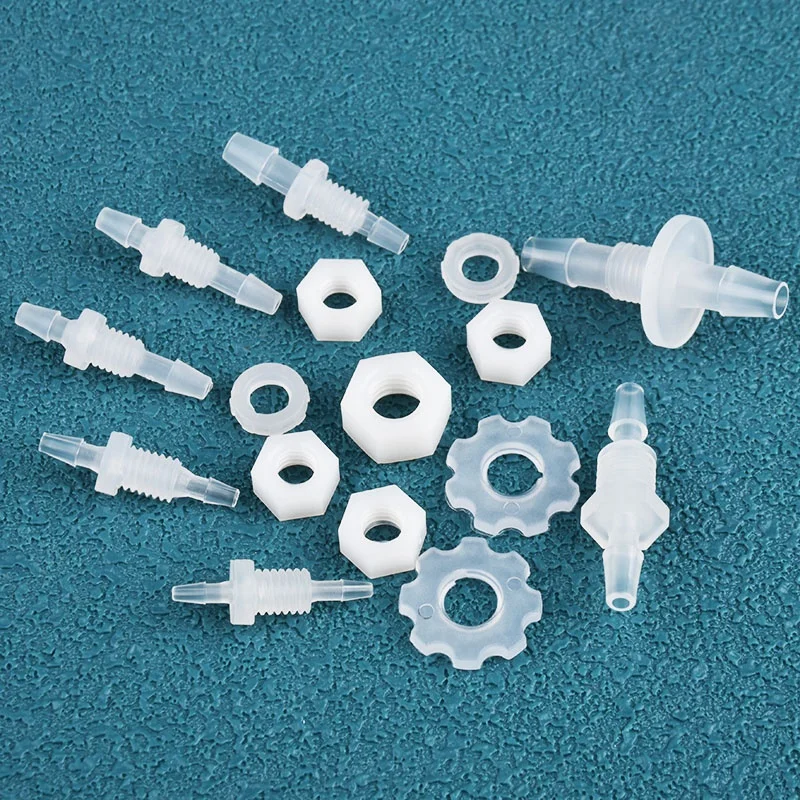 Conectores directos Pagoda para tanque de Acuario, adaptador de bomba de aire, sistema de riego de jardín, juntas de manguera, tamaño Mini 1.6-M6-100 PP, 5 ~ 1,6 piezas