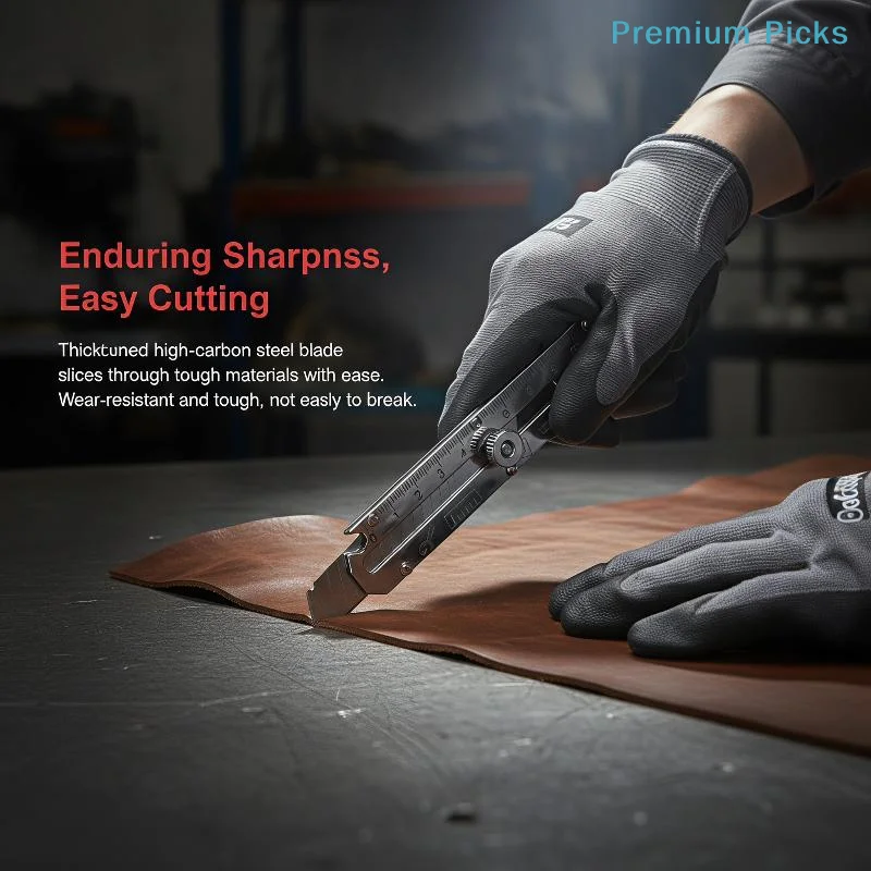 Cuchillo Multiusos Retráctil de Alta Resistencia, Cortador de Cajas de Acero Inoxidable, Ideal para Hogar, Oficina, Manualidades y Apertura de Paquetes