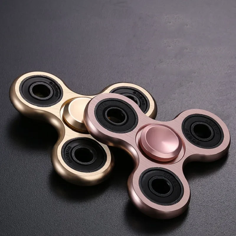 Fidget Finger Spinner, Spinners de mano de Metal de aleación, juguetes de descompresión para aliviar el estrés para niños y adultos, regalos divertidos