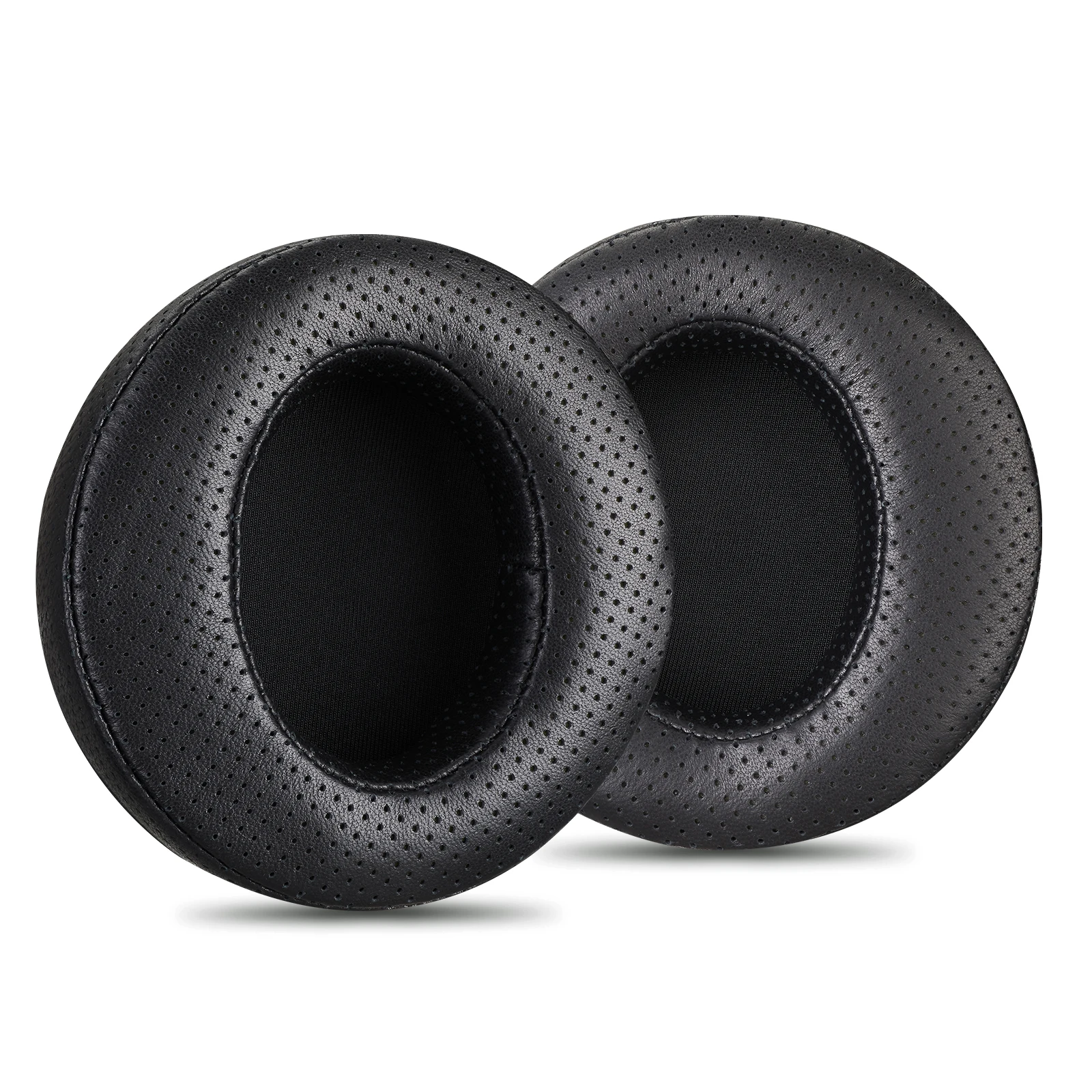 Almohadillas perforadas de piel de oveja de 11cm, almohadillas angulares para auriculares Fostex TH-600 TH-900 Denon AH-D2000 FiiO FT1 PRO y ZMF