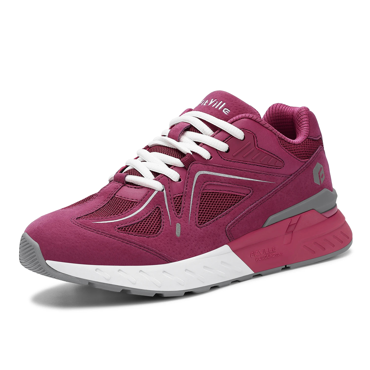 Fittington, zapatillas para correr en carretera para mujer, zapatillas de deporte 2E de ancho para exteriores, calzado de entrenamiento para correr para mujer, ligero para pies hinchados