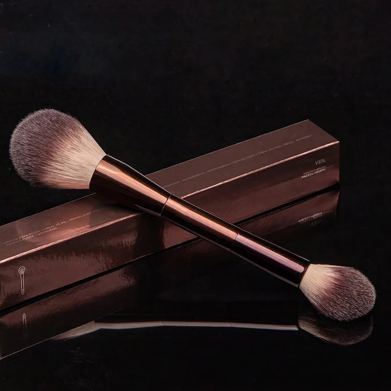 Juego y Kit de brochas de maquillaje con forma de reloj de arena, incluye base en polvo, corrector, colorete de labios, bronceador, sombra de ojos, delineador de ojos, pincel para resaltar