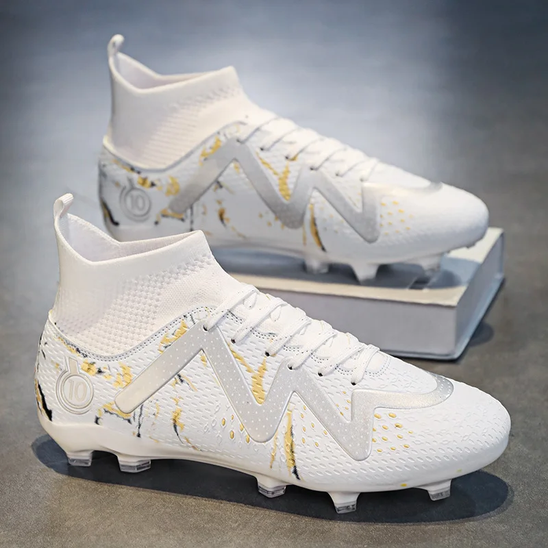 2025 calcetines estilo chico adulto deporte zapatos de fútbol entrenamiento niños botas de fútbol tamaño 33-46 zapatillas AG zapatos de fútbol juvenil