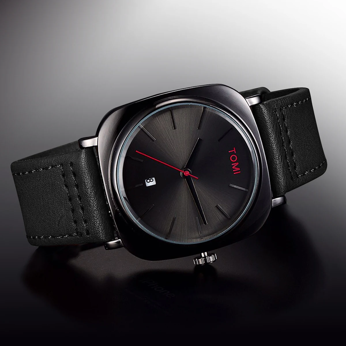 Reloj TOMI de diseño de negocios a la moda para hombre, reloj cuadrado con disco pequeño, diseño minimalista de alta calidad, reloj elegante para hombre, reloj de cuarzo