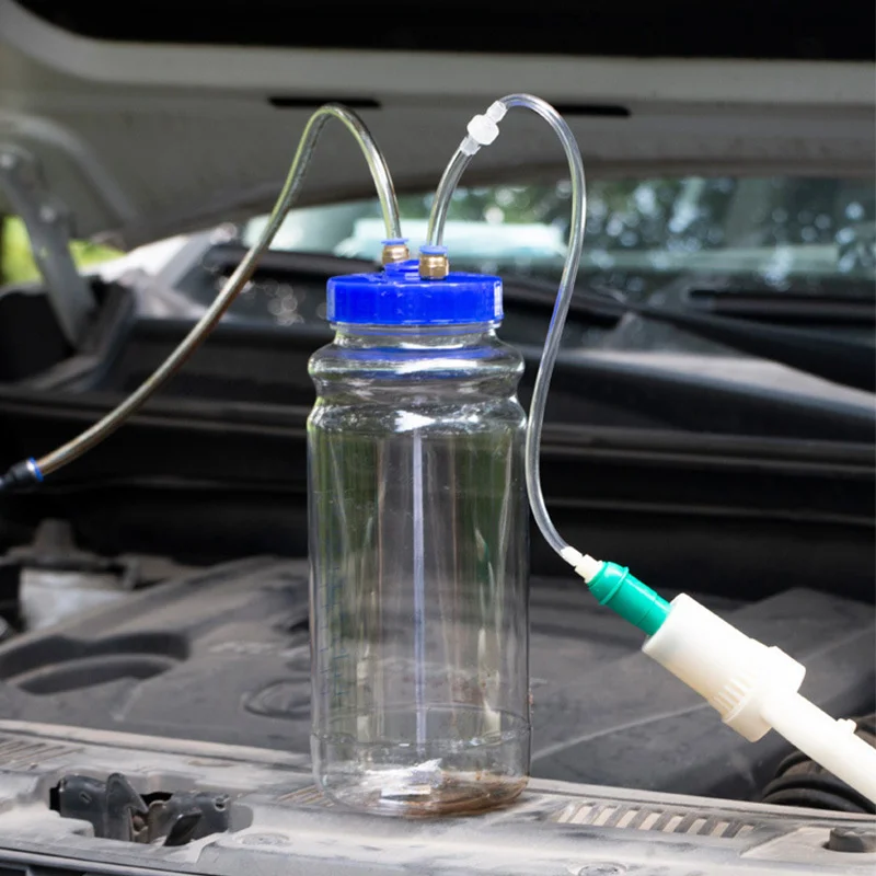 Artefacto de cambio de aceite de motor Universal de 2L, bomba de aceite de succión Manual, herramienta de mantenimiento al vacío para coche, camión, remolque, motocicleta