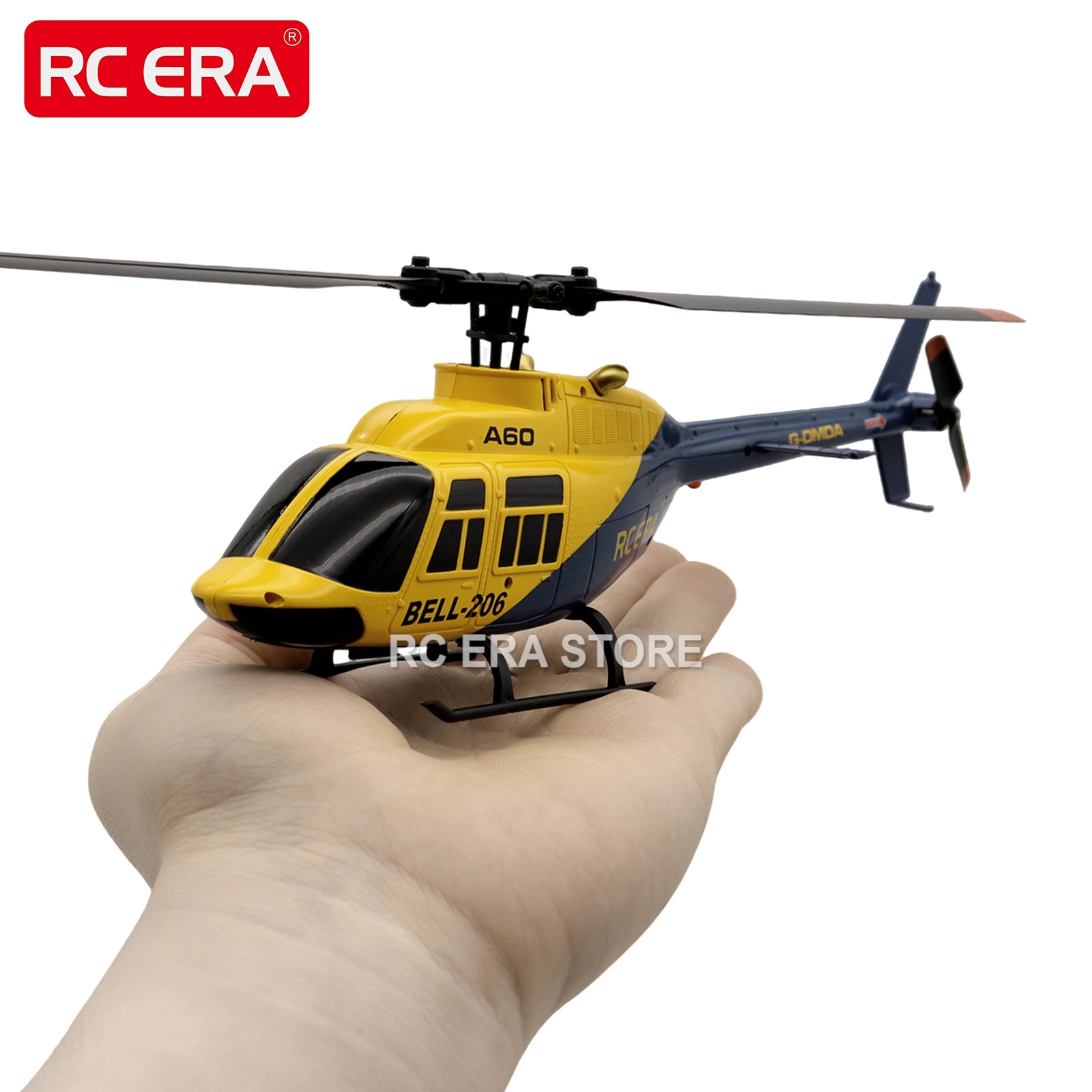 RC ERA A60 Mini Bell206 RC helicóptero 2,4G 6-Aixs giroscopio 4CH mantenimiento de altitud Control remoto avión juguetes para regalo de adultos