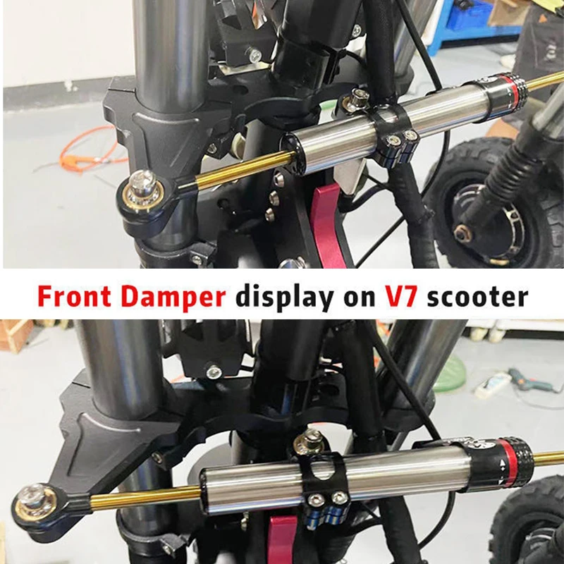 Amortiguador de dirección direccional para patinete eléctrico Inxing V7 V5, repuestos, amortiguador de dirección Universal para motocicleta, seguridad de estabilidad