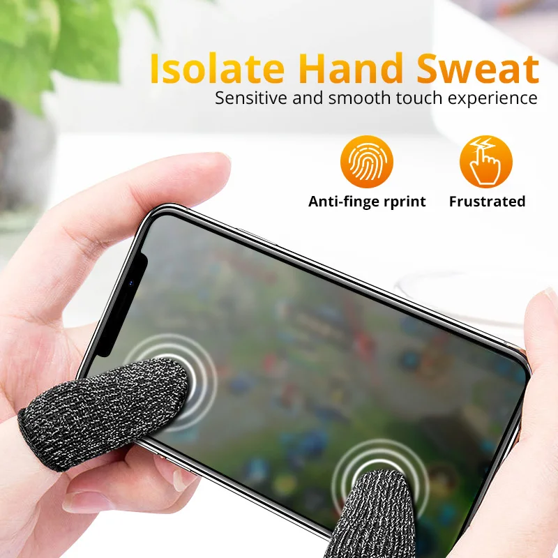 Fundas para Dedos de Controlador de Juegos para PUBG, Resistentes al Sudor, Antiarañazos, Sensibles al Tacto, Guantes para Pantalla Táctil Móvil