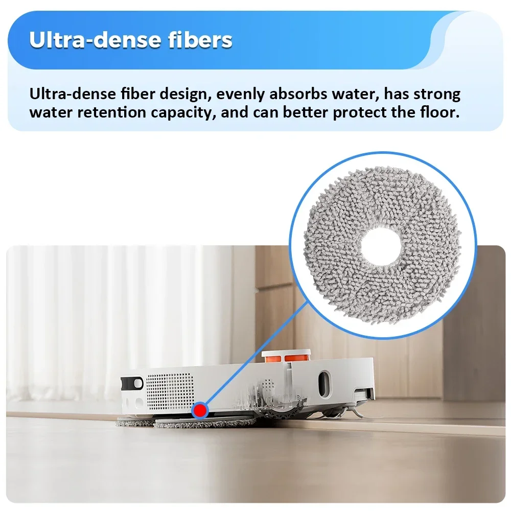 Repuesto de Paño para Robot Aspirador Xiaomi Mijia Omni 1S B101CN B116 C102CN X10+X20+X20 Plus X20 Max S10+S10 Plus S20 Plus