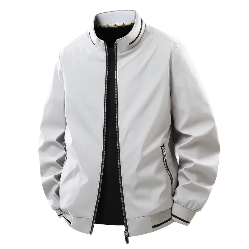 Chaqueta 8XL de talla grande para hombre, abrigos holgados informales de otoño, chaquetas formales de negocios, cortavientos de talla grande para primavera, prendas de vestir sólidas 6XL 7XL