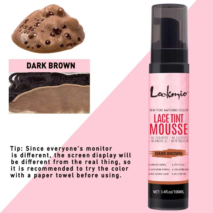 Kit Profesional para Instalar Pelucas de Encaje con Plancha de Calor, Mousse Tinte para Encaje, Pegamento Fuerte para Pelucas y Aceite de Romero, Set Completo para Peinar Pelucas