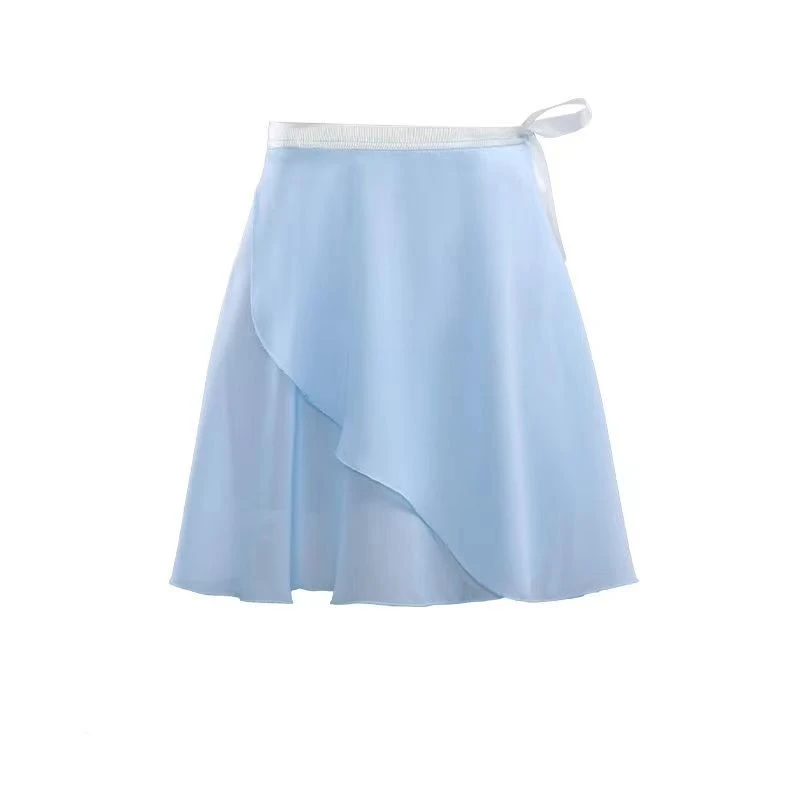 Tutú de Ballet de gasa para adultos, falda femenina para baile, falda envolvente para gimnasia para niñas, faldas de Ballet de entrenamiento, falda de baile de Ballet Falskirts
