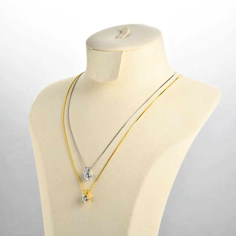 Collar de Moissanita Certificado por Lnngy de 0.5ct a 5ct, Brillante Collar con Colgante de Diamante Cultivado en Laboratorio para Mujer, Joyería Diaria