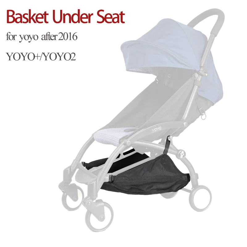 Accesorios para cochecito de Material 1:1, cesta de compras para Yoyo + Yoyo2, bolsa de almacenamiento debajo del asiento, cesta para pañales de gran tamaño