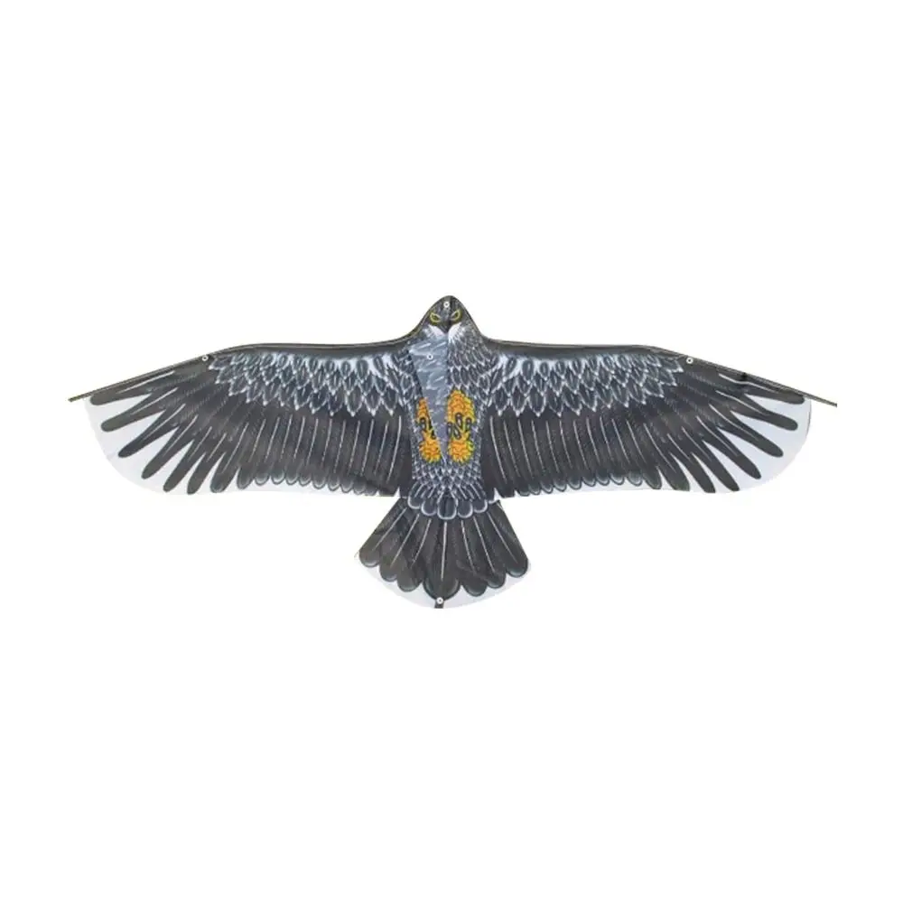 Cometa de águila de 1,1 m con línea de cometa de 30 metros, cometas de pájaros voladores de águila grande, regalo para niños, viajes familiares, jardín, deportes al aire libre, juguete DIY