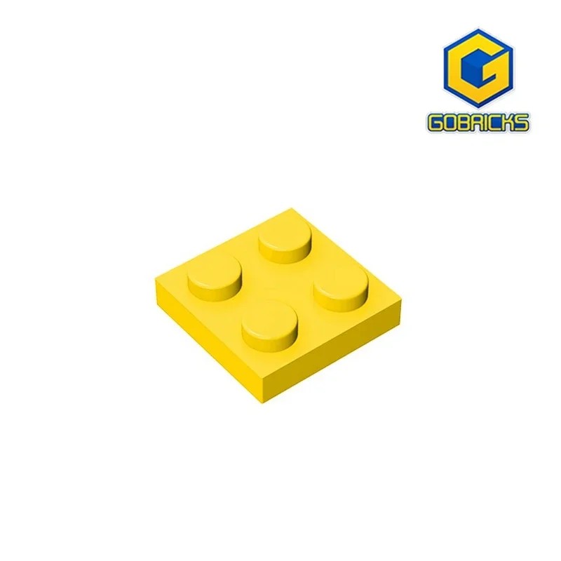 Placa Gobricks GDS-509 2x2 compatible con lego 3022 piezas de bloques de construcción DIY para niños placa de partículas DIY
