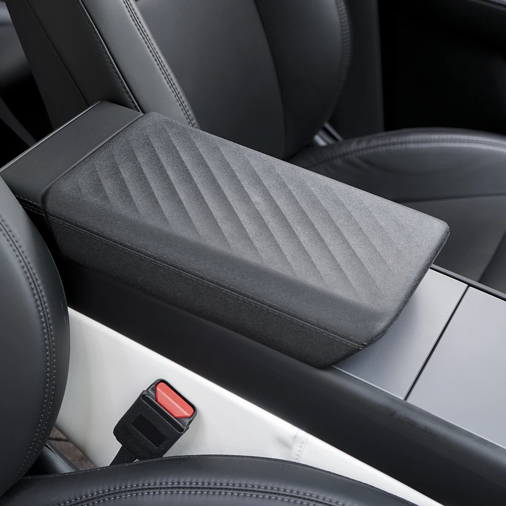 Funda Protectora de TPE para Consola Central y Reposabrazos TEKSY para Tesla Model Y L / Y Juniper 2026 y Model 3 Highland