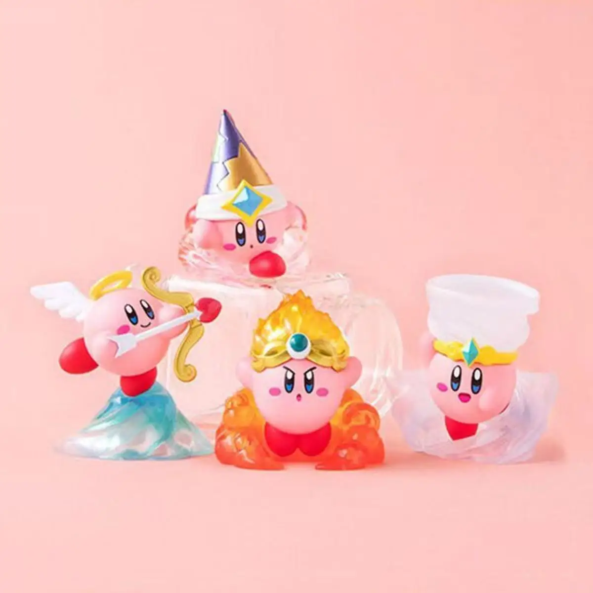 Juego Kirby mago serie figura lindos personajes de dibujos animados adornos de escritorio estatuilla colección de modelos de PVC regalo de cumpleaños para fanáticos
