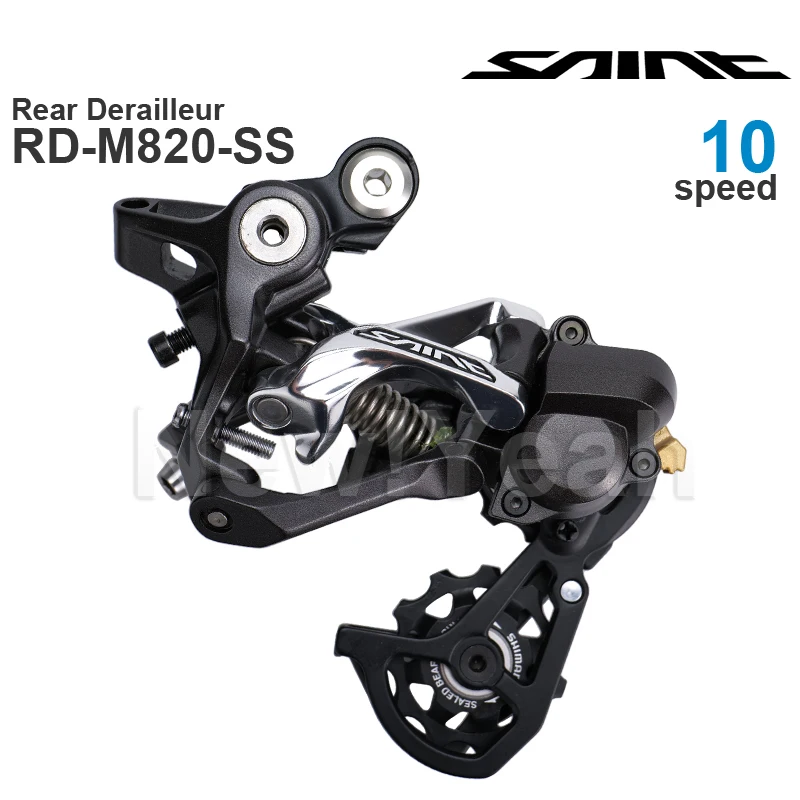 Grupo Shimano Saint M820 de 10 velocidades con palanca de cambios SL-M820 y desviador trasero RD-M820-SS, piezas originales de 10 velocidades.