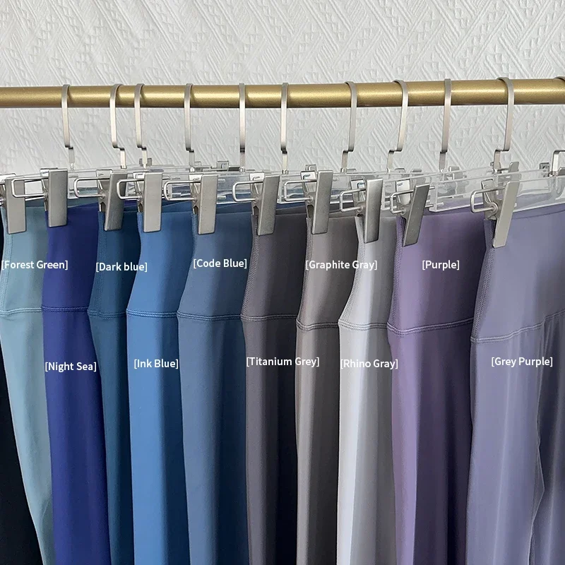 Pantalones de Yoga para gimnasio para mujer, mallas de cintura alta con sensación desnuda, pantalones para correr y ciclismo, pantalones de Yoga elásticos sin costuras deportivos transpirables