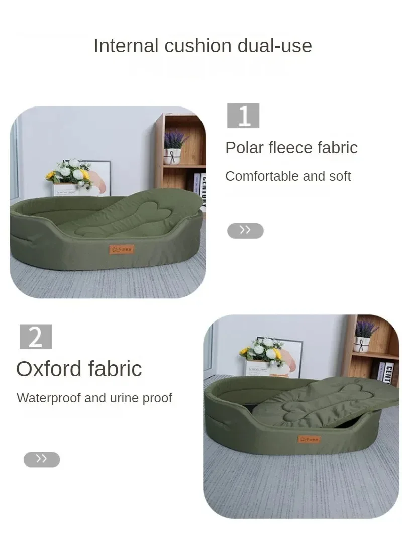 Cojines para perros, cama para mascotas de invierno, sofá, perros grandes, manta media esponjosa, accesorios para mascotas, productos de estera, suministros para cachorros, gatos pequeños y grandes