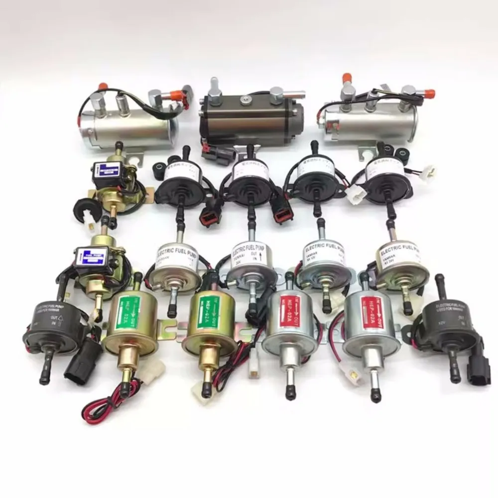 Bomba de Combustible Eléctrica de Baja Presión HEP-02A 12V 24V para Automóvil, Motocicleta, Bomba de Transferencia de Combustible Diésel EP-500-0 para Excavadora