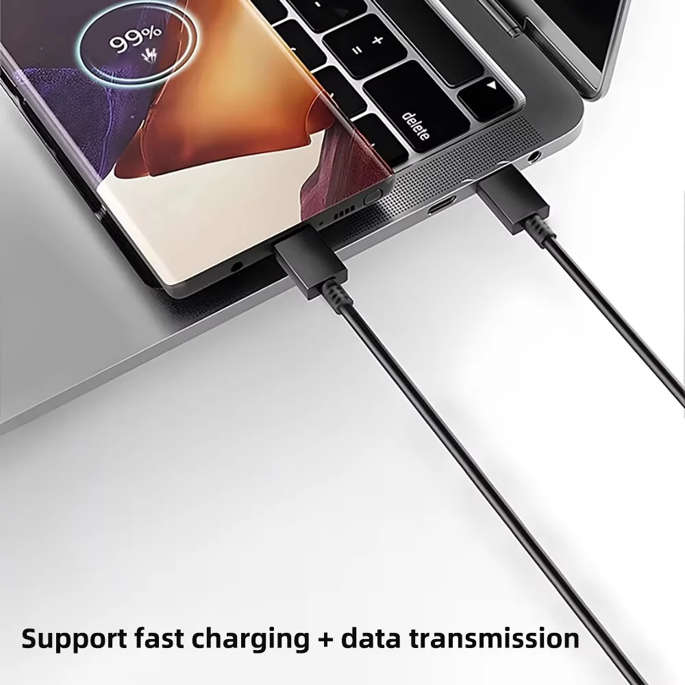 Cable de Carga Rápida USB Tipo C a C de 120W (3 Piezas) para Samsung Galaxy S22 S23 S24 S25 Plus Note Ultra A53 A54, Cable de Datos y Carga