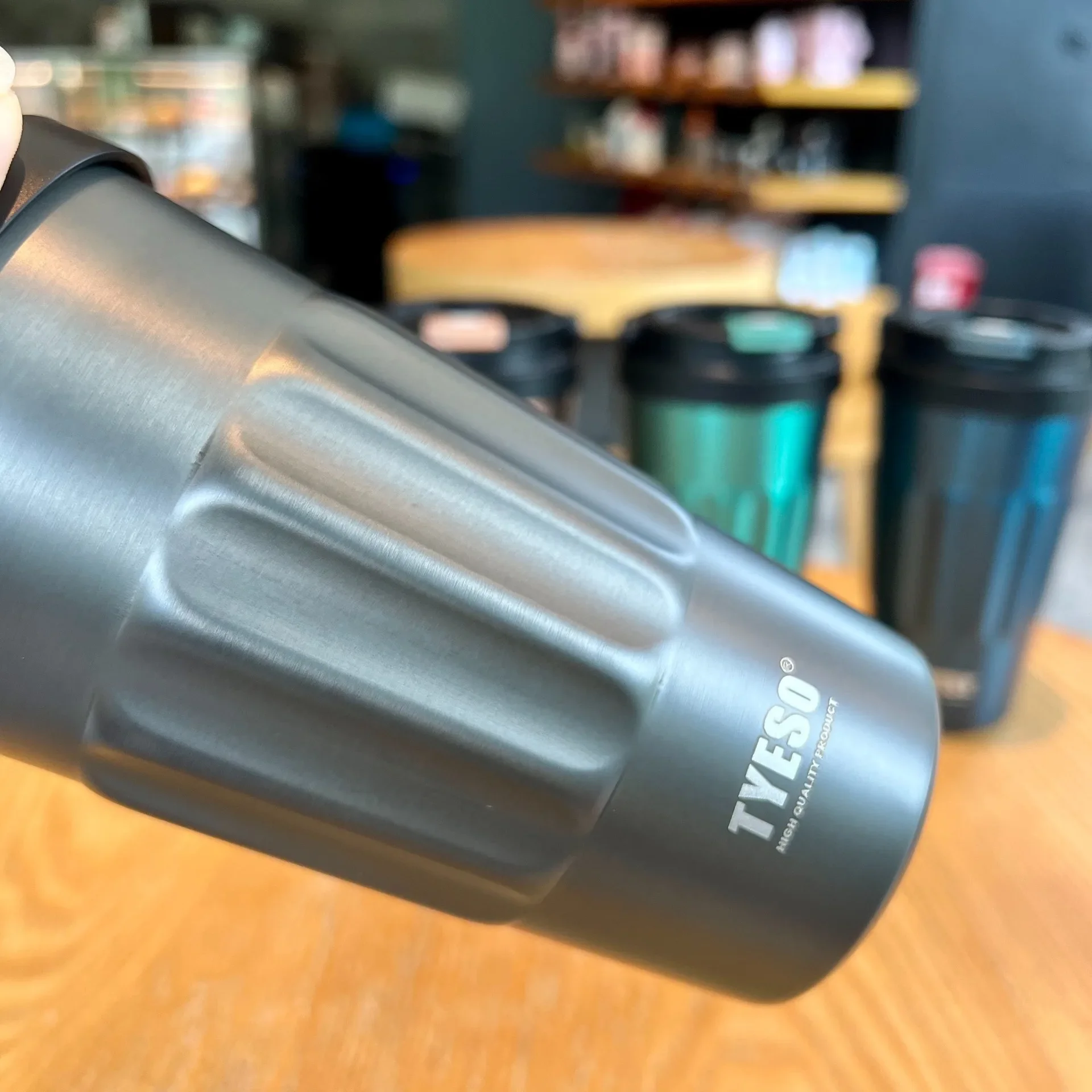 Frascos de vacío TYESO de 400ml/500ml, termos de acero inoxidable, botellas de agua, taza 304, vaso Original para coche, taza de café fría y caliente